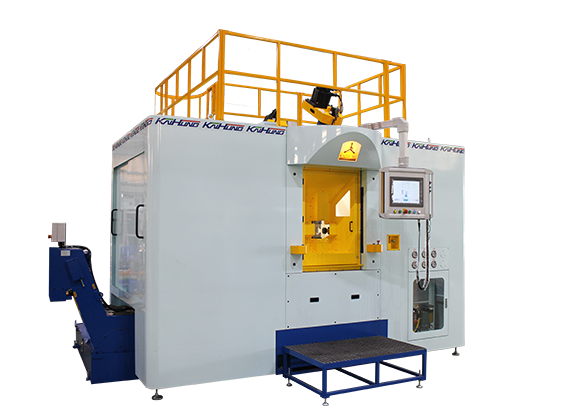 6-Stations 7-Spindles NC Trunnion Type Rotary Transfer Machine-Water Meter Cap 6-Stations 7-Spindles NC Trunnion Type Rotary Transfer Machine-Water Meter Cap